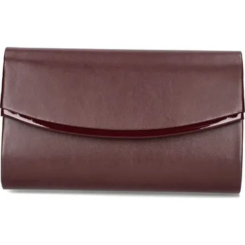 Kabelka Pevné matné psaníčko 131231 vínové