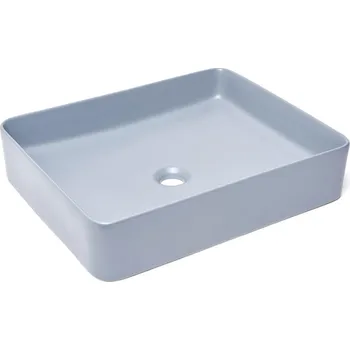 Umyvadlo Swiss aqua technologies Umyvadlo na desku SAT Infinitio 50x40 cm tmavě modrá mat bez přepadu SATINF5040DBLM