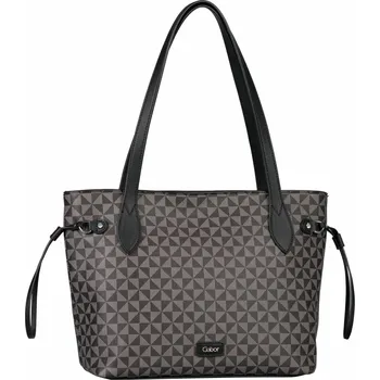 Kabelka Kabelka Gabor Barina zip shopper mixed brown 8441-133 černá, Gabor