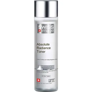 Přípravek na čištění pleti a oči Swiss Image Brightening Care Absolute Radiance Toner hydratační, rozjasňující a tonizační tonikum 200 ml