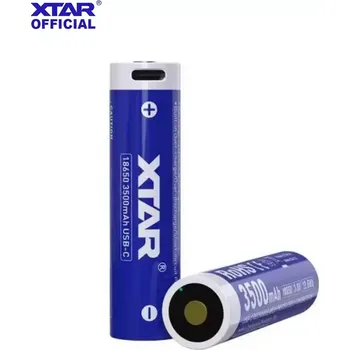 Článková baterie Baterie Li-ion 18650 Xtar 3.6V 3500mAh 10A USB-C