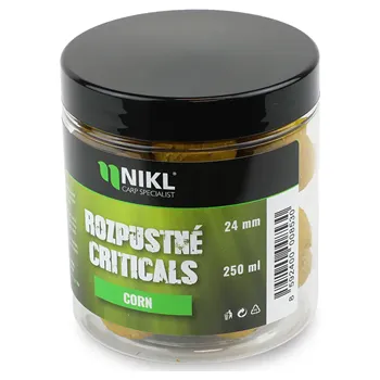 Boilies Rozpustné Boilie Nikl Criticals Corn 250ml 18mm