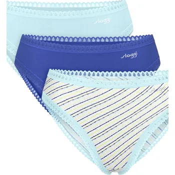 Kalhotky SLOGGI GO CRUSH KALHOTKY S VYSOKOU NOHAVIČKOU 3PACK M007 SMĚS BAREV L