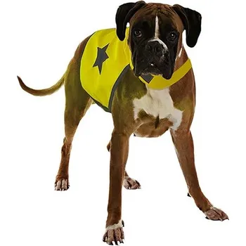 Obleček pro psa Reflexní vesta pro psa 56cm látková žlutá Duvo+