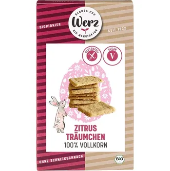 Werz Citronové keksy 125 g bio BIO VEGETARIAN BEZLEPEK Množství: 1 ks