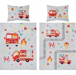 Detexpol Povlečení do postýlky 100x135 + 40x60 cm - Hasiči