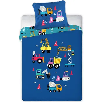 Povlečení Dante Stavební stroje - postýlka