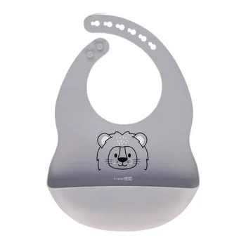 Detský silikónový podbradník FreeON - sivý