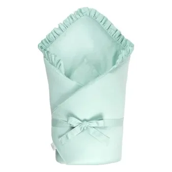 Dětský pokoj Zavinovačka SOFTELLO - svetlozelená s volánikom (MI240) - Perie