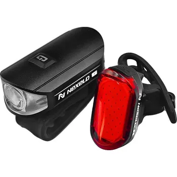 Cyklosvítilna Osvětlení set NEXELSupreme Ovalum USB