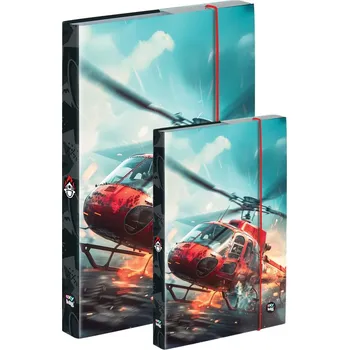 Školní batoh Box na sešity A4+A5 Hasiči