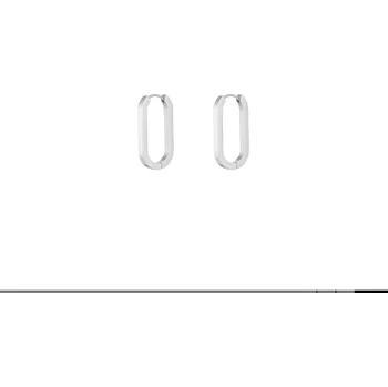 Náušnice ORNAMENTI Oválné náušnice silver