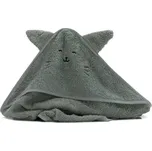 FILLIKID osuška s kapucí 75x75cm Animal Cat Green