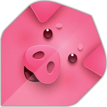 Příslušenství pro šipky Designa Letky Motley Collection - Pig F4373