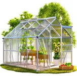Hliníkový skleník 250×190×195 cm se základovou konstrukcí
