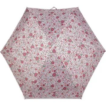Deštník Dámský mini skládací deštník květy růžová nejsv. 1 ks