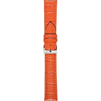 Řemínek na hodinky Bolle - Kožený řemínek na hodinky 20 mm oranžový