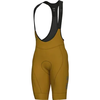 Cyklistické kalhoty ALÉ Cyklistické kalhoty krátké s laclem - PR-E MAGIC - žlutá M