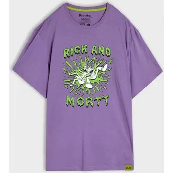 Oblečení a móda Sinsay - Tričko Rick and Morty - levandulová - 1011Z-04X - 1011Z-04X-XS