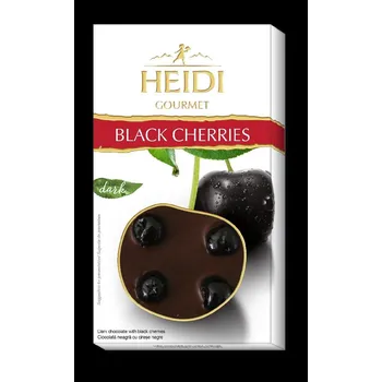 Čokoláda Heidi Gourmette Hořká čokoláda s celými třešněmi 100g