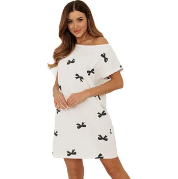 Dámská noční košile Dámská noční košile ITALIAN FASHION FIGARO krátký rukáv print S 0