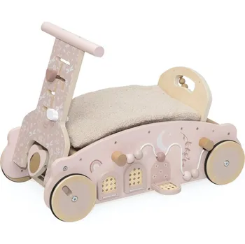 Dětské vozidlo Label Label Houpátko, chodítko a vozítko 3 v 1 Pink