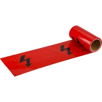 Lepicí páska Fólie výstražná - el.vedení 22cmx20mx0,07mm