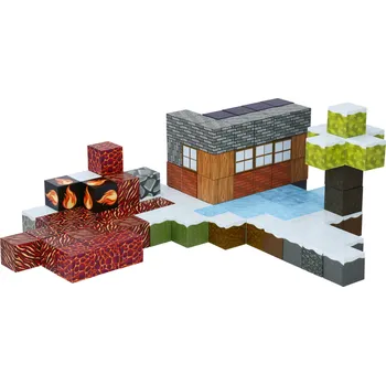 ostatní stavebnice lupilu® Magnetické stavební bloky, 100 kusů (Led a oheň)