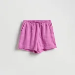 Reserved - Lněné šortky - orchidejová - 842IR-40X - 842IR-40X-S