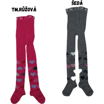 Design Socks Dětské punčocháče srdíčka 92-98