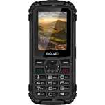 EVOLVEO StrongPhone Q1, vodotěsný odolný Dual SIM telefon, černý