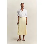 SUKNĚ GANT MIDI PLEATED SKIRT VANILLA YELLOW