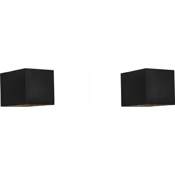 Nástěnné svítidlo Sada 2 x moderní černé nástěnné svítidlo - Transfer