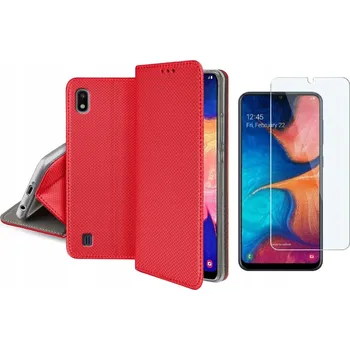 Pouzdro na mobilní telefon Flipové pouzdro TelForceOne pro Samsung Galaxy A10 červené