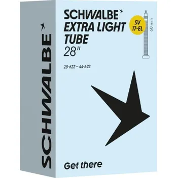 Duše na kolo Schwalbe duše 28" SV17 EL extra light 28/44 - 622 galuskový ventilek 60mm černý