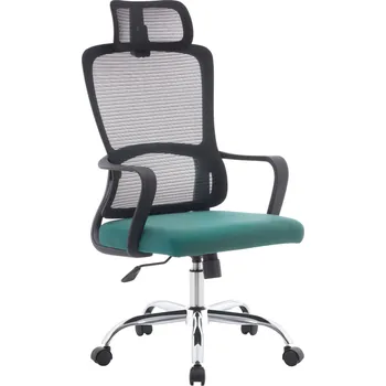 Kondela Kancelářské křeslo, černá/zelená/chrom, nosnost 150 kg, RANDY