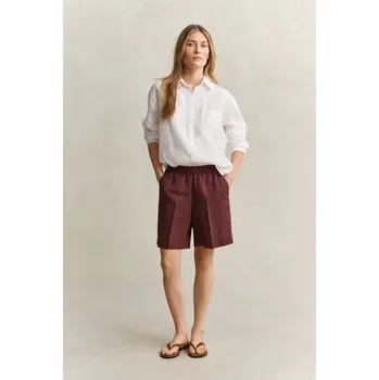Dámské kraťasy ŠORTKY GANT LINEN BLEND PULL ON SHORTS FRESH SOIL