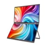 Acer LCD PD193QTEbmiuux DUAL SCREEN 18,5" IPS LED Touch 1920x1080, 1xHDMI + 2xType-C + Audio Out, repro 2Wx2, VESA 75x75