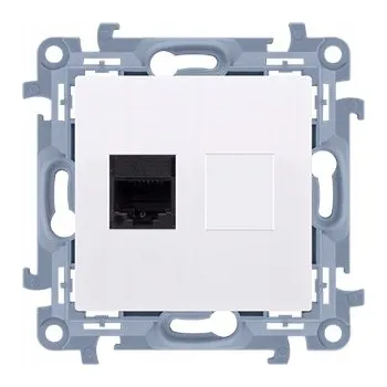 Elektrická zásuvka Internetová zásuvka RJ45 bílá Simon10 C61.01/11