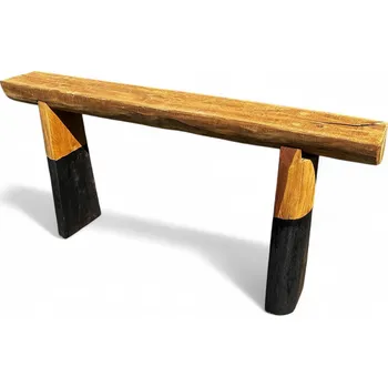 Zahradní lavice PROFIBA Celodřevěná lavice DUB k zabetonování