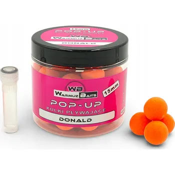 Boilies Donald Plovoucí Kuličky Pop Up 15mm + Booster Warmuz Baits