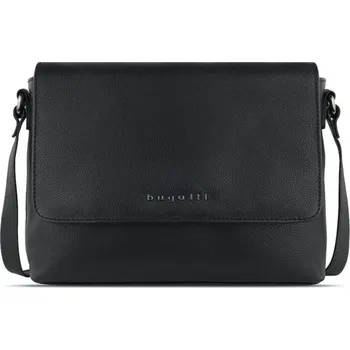 Kabelka Dámská kožená kabelka Bugatti Bella 49480301 černá