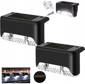 Venkovní osvětlení 2X LED SOLÁRNÍ SVĚTLO NÁSTĚNNÉ ZAHRADNÍ SVÍTIDLO S ČIDLEM FASÁDA ZAHRADA