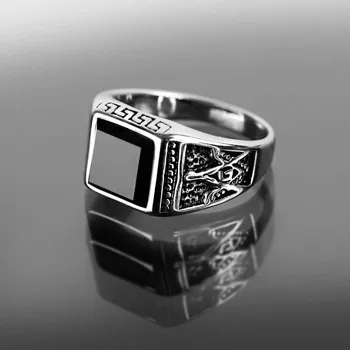 Prsten Exkluzivní pánský prsten z oceli č. 1333