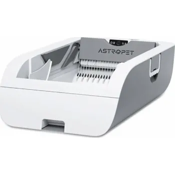 Toaleta pro kočku Astropet Helios 76 x 47 x 24,8 cm bílá/šedá