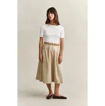SUKNĚ GANT LIGHTWEIGHT PLEATED CHINO SKIRT OAT BEIGE