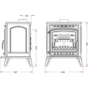 Krbová kamna Invicta Altea antracit