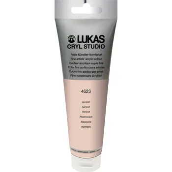 Vodová barva Lukas Cryl Studio Plastic Tube Akrylová barva Meruňka 125 ml 1 ks