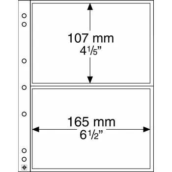 Sběratelství Leuchttrum albové listy NUMIS Rozměr kapsy: 165 x 107 mm (2 kapsy)
