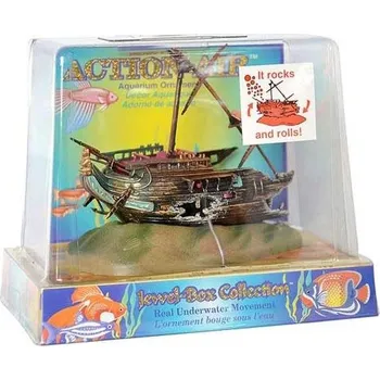 Akvaristika Penn Plax Action air vrak lodi houpací 11 × 6 × 11 cm